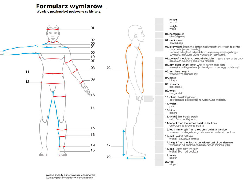 Jak mierzyć skafander ratownictwa wodnego?